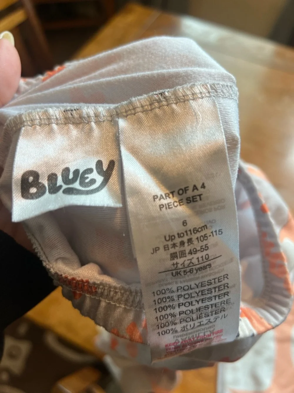 Bluey Pajama Bundle Size 6 Kids Sleepwear 2 Sets Bingo Bluey PJ Set